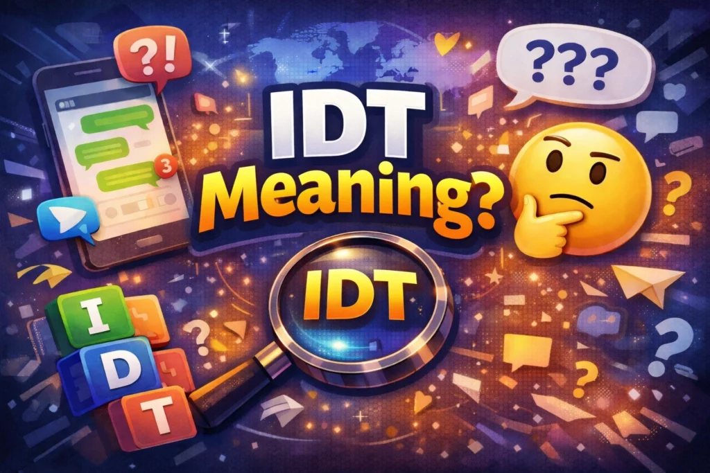 What Does IDT Mean in Text
